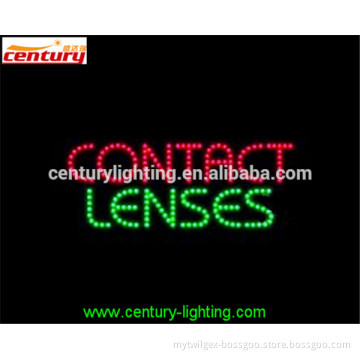 CONTACT LENSES animated led sign